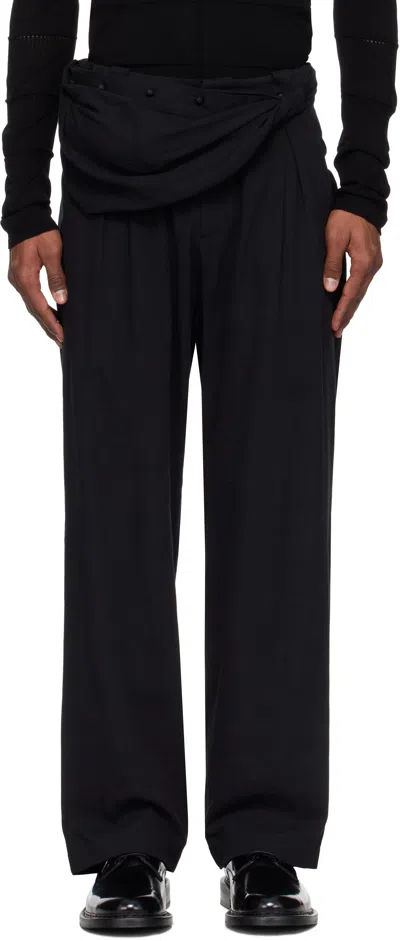 Hyein Seo Black Seed Charm Bag Trousers