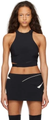 Hyein Seo Black Strap Tank Top In Black