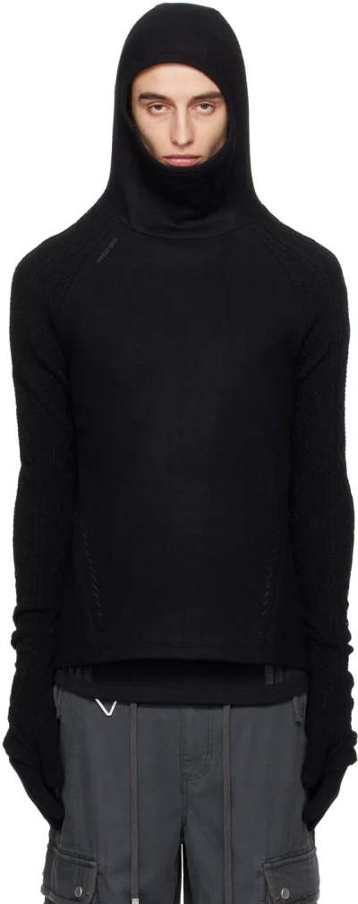 Hyein Seo Black Techwool Hoodie & Gloves Set