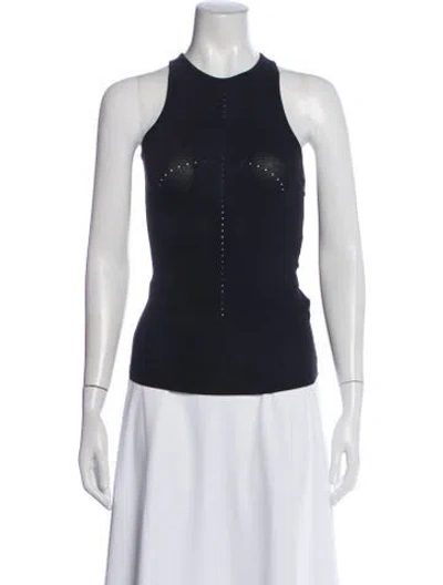 Pre-owned Hyein Seo Crew Neck Sleeveless Top W/ Tags In Blue