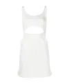 Hyein Seo Cut-out Sleeveless Mini Dress In White