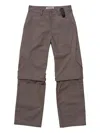 Hyein Seo Detachable-zip Trousers In Brown