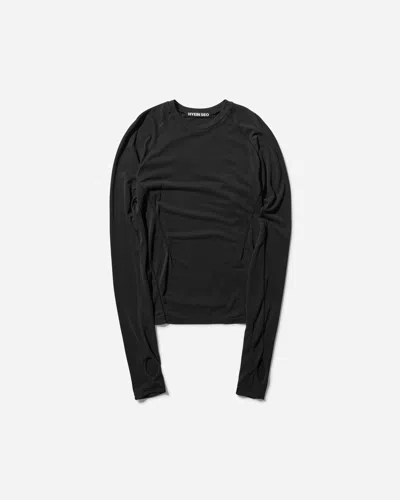 Hyein Seo Fitted Longsleeve Top With Backstrap In Black