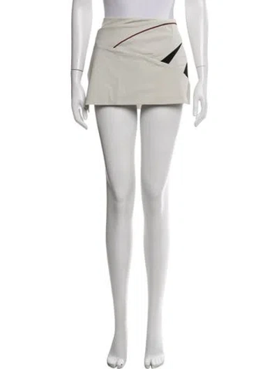 Pre-owned Hyein Seo Graphic Print Mini Skirt In Neutrals