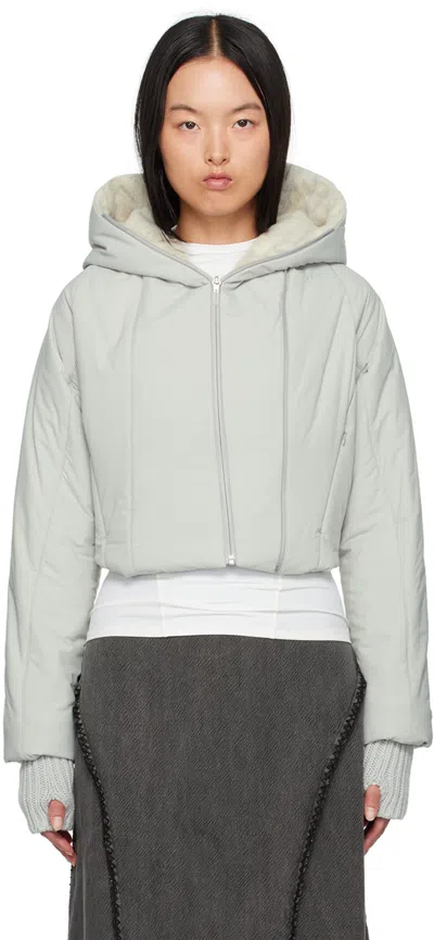 Hyein Seo Gray Padded Jacket In French Grey