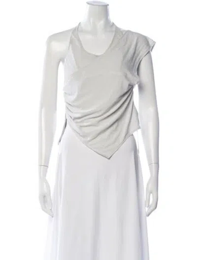 Pre-owned Hyein Seo Halterneck Short Sleeve Top W/ Tags In White