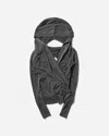 Hyein Seo Hooded Jersey Top Charcoal In Grey