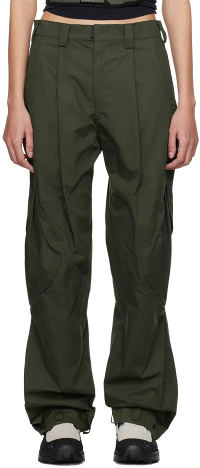 Hyein Seo Khaki Flap Pocket Trousers