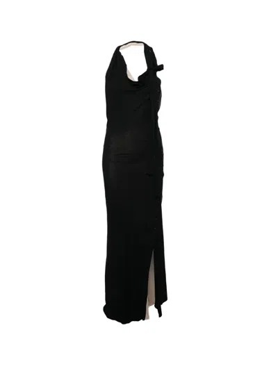 Hyein Seo Knotted Maxi Dress In Animal Print