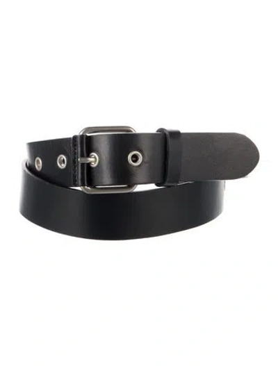 Pre-owned Hyein Seo Leather Waist Belt In Black