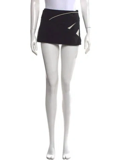 Pre-owned Hyein Seo Mini Skirt In Black