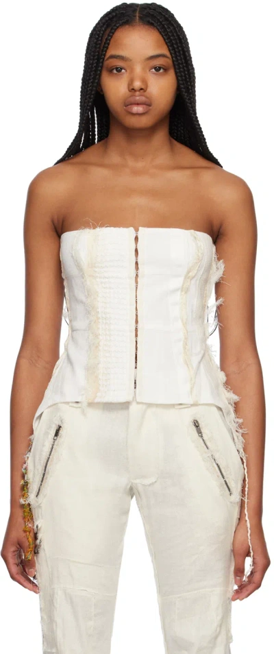 Hyein Seo Off-white Patchwork Camisole