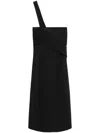 Hyein Seo Black Strap Midi Dress In Black