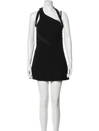 Pre-owned Hyein Seo One-shoulder Mini Dress In Black