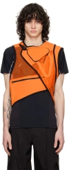 Hyein Seo Orange Utility Vest In Orange