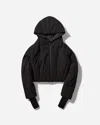 Hyein Seo Black Hooded Bomber Jacket In Black
