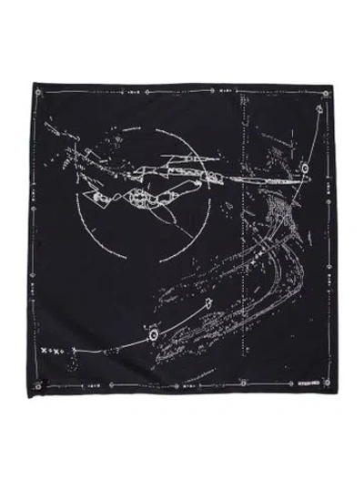 Pre-owned Hyein Seo Printed Scarf W/ Tags In Blue