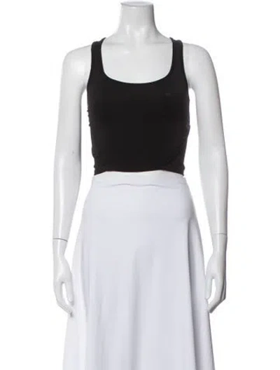Pre-owned Hyein Seo Scoop Neck Sleeveless Crop Top In Grey