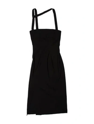 Pre-owned Hyein Seo Square Neckline Long Dress In Black