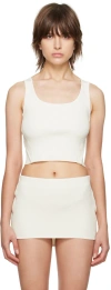 Hyein Seo Ssense Exclusive White Tank Top & Miniskirt Set In White