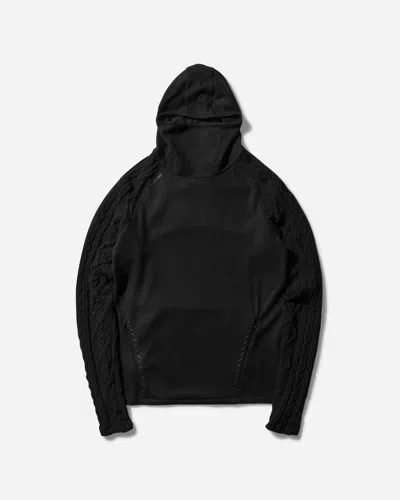Hyein Seo Techwool Hoodie With Gloves In Black