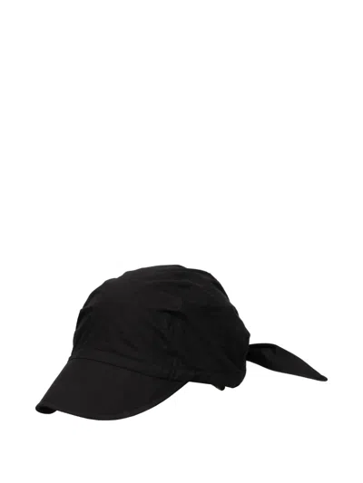 Hyein Seo Tie-back Baseball Cap In Black