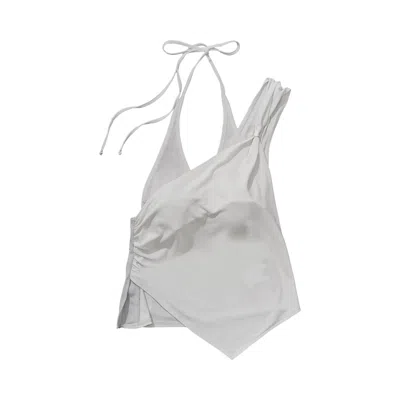 Pre-owned Hyein Seo Tied Slip Top 'mist Grey' | Women's Size 2