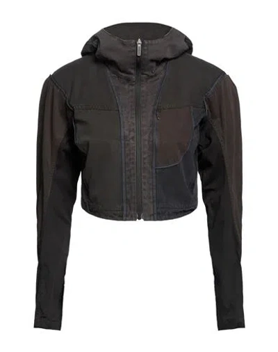 Hyein Seo Woman Jacket Charcoal Size 3 Cotton In Black