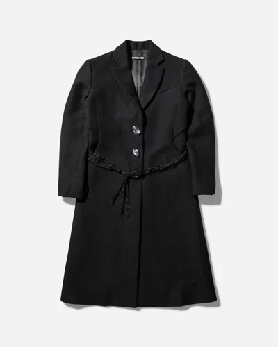 Hyein Seo Women S Ceramic Button Long Coat In Black