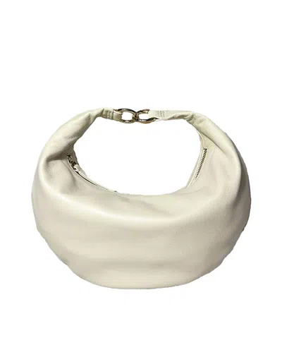 Hyer Goods 3-in-1 Convertible Hobo Crescent Ring Bag In White