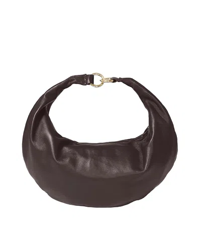 Hyer Goods 3-in-1 Convertible Hobo Crescent Ring Bag In Brown
