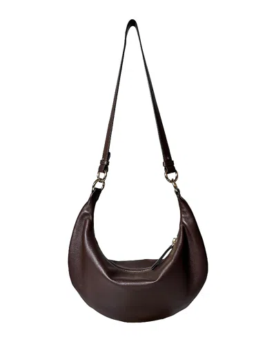 Hyer Goods 3-in-1 Small Convertible Hobo Crescent Ring Bag In Brown