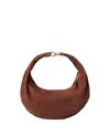 Hyer Goods 3-in-1 Small Convertible Hobo Crescent Ring Bag In Brown