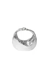 Hyer Goods 4-in-1 Convertible Crescent Ring Bag In Silver