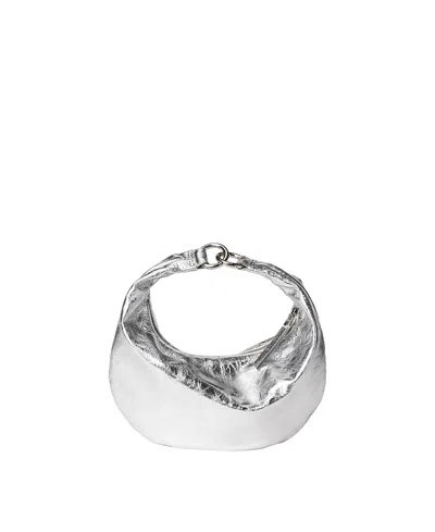 Hyer Goods 4-in-1 Convertible Crescent Ring Bag In Silver