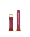 Hyer Goods Apple Watch Band 42mm/ 44mm/ 45mm/ 49mm In Cherry Red Lizard/ Gold