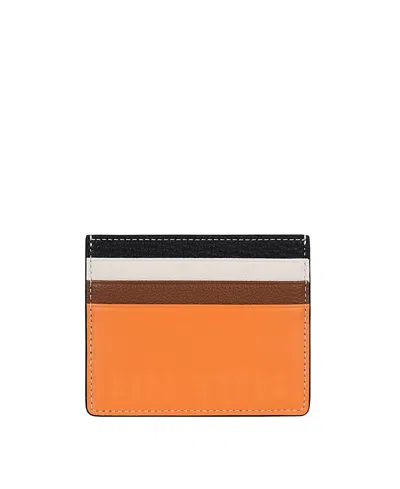 Hyer Goods Card Wallet In Orange Colorblock