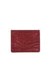 Hyer Goods Card Wallet In Red Croc