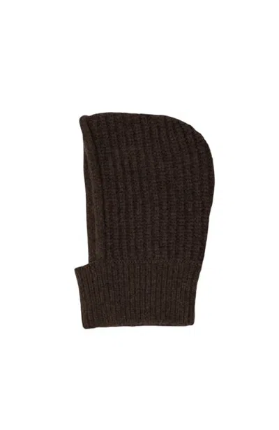 Hyer Goods Chunky Alpaca Wool Balaclava In Brown
