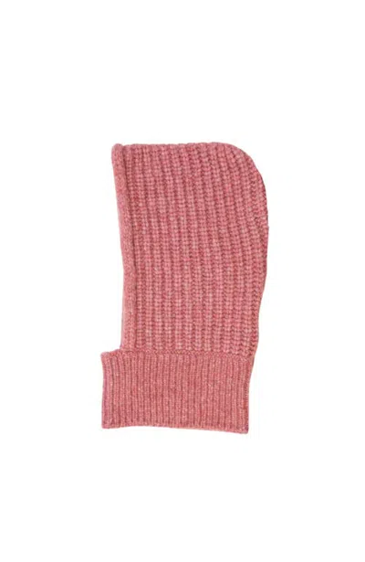 Hyer Goods Chunky Alpaca Wool Balaclava In Pink