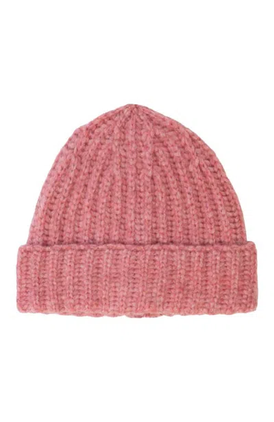 Hyer Goods Chunky Alpaca Wool Beanie In Pink