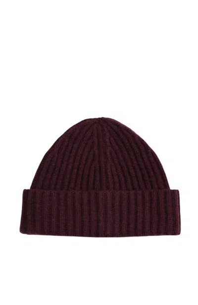 Hyer Goods Full Cardigan Wool Beanie In Burgundy