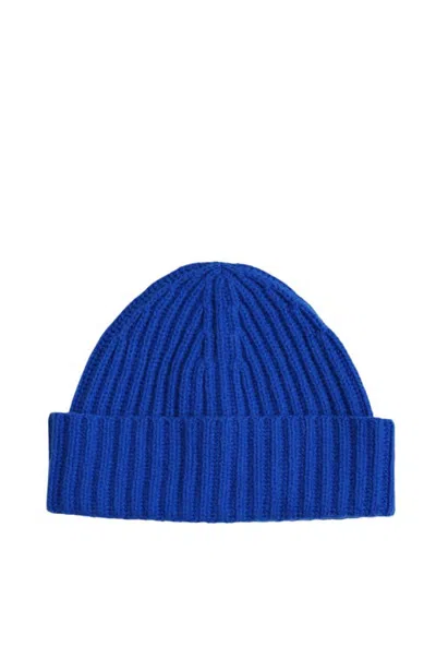 Hyer Goods Full Cardigan Wool Beanie In Blue
