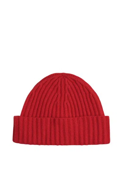 Hyer Goods Full Cardigan Wool Beanie In Red
