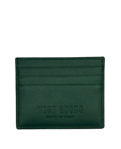 Hyer Goods Italian Leather Certo Card Wallet In Green