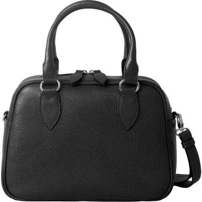 Hyer Goods La Corsa Leather Bowling Bag In Black