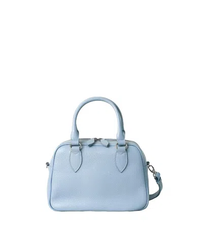 Hyer Goods La Corsa Leather Bowling Bag In Blue