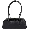 Hyer Goods La Strada Leather East West Bag In Black Gold