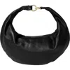 Hyer Goods Leather Convertible Hobo Ring Bag In Black Gold