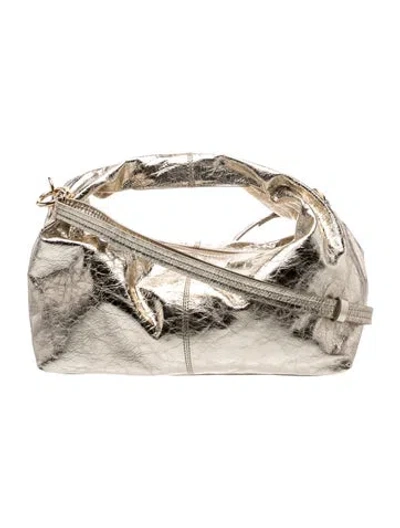 Pre-owned Hyer Goods Leather Top Handle Bag In Neutrals